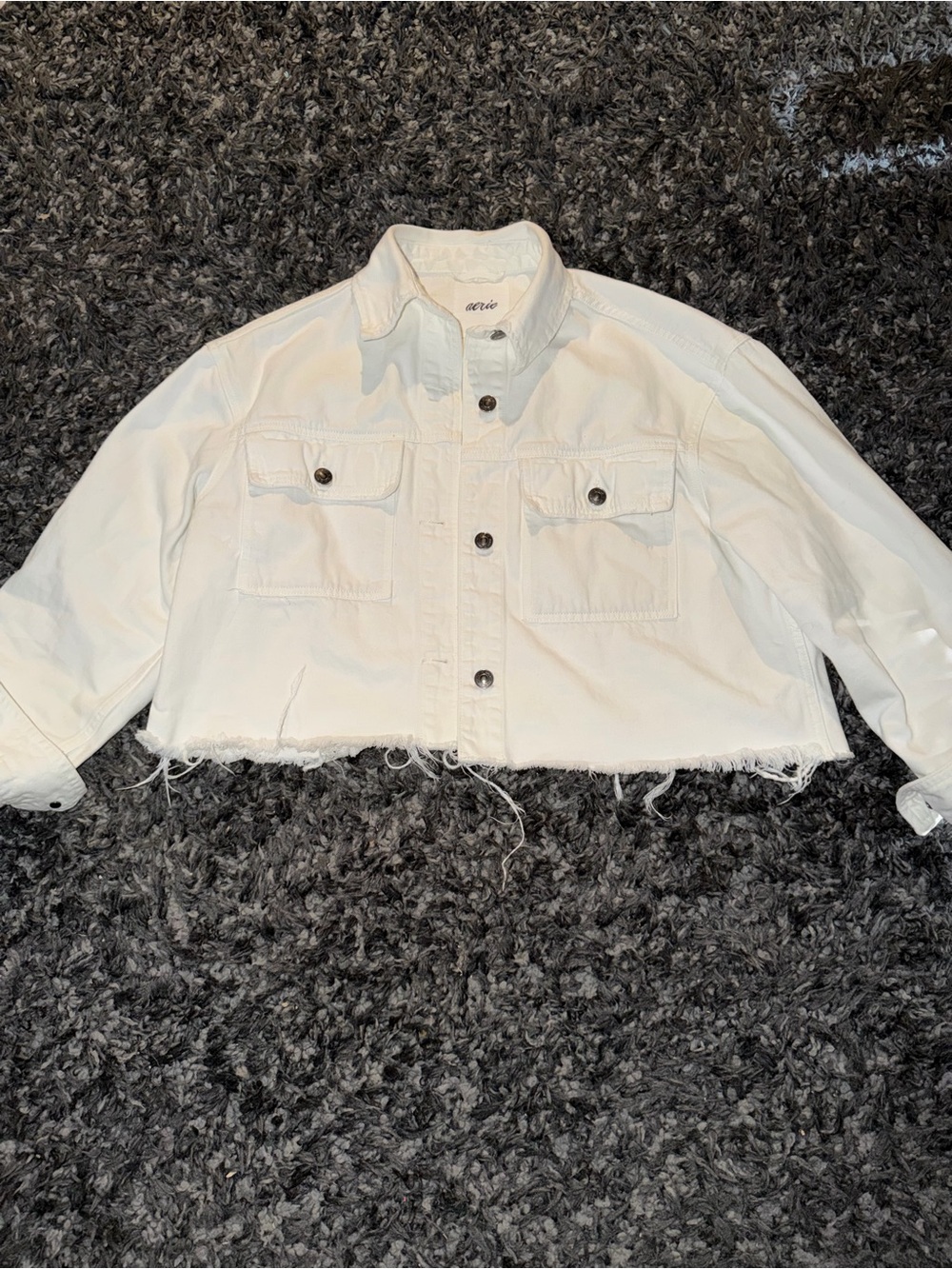 Aerie Denim Shacket. Size: M
